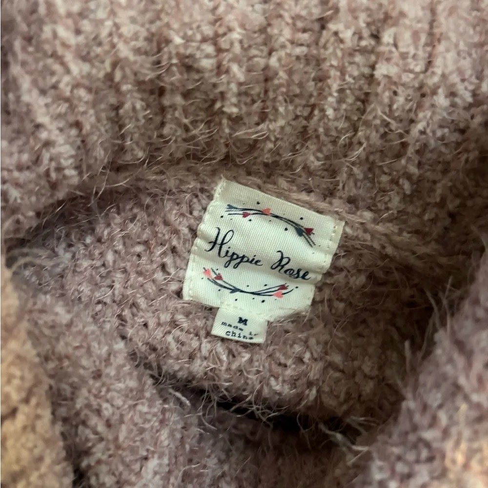 Hippie Rose Women's Turtleneck Sweater - Mauve - Picture 4 of 4